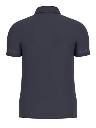 Guess Erkek  Logolu Lacivert T-Shirt
