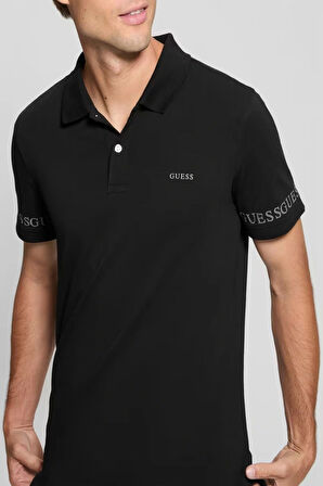 Guess Erkek Siyah Polo T-Shirt