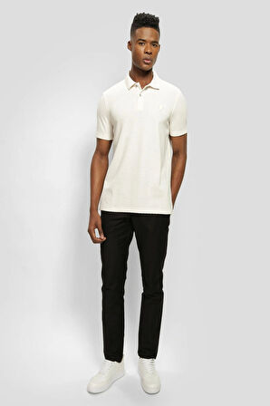 Guess Erkek Beyaz Polo Yaka T-Shirt