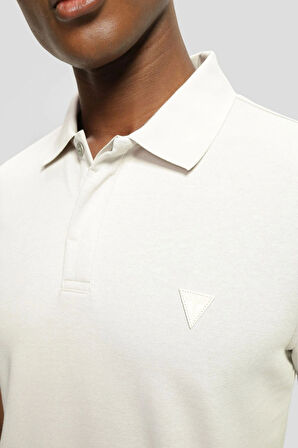 Guess Erkek Beyaz Polo Yaka T-Shirt