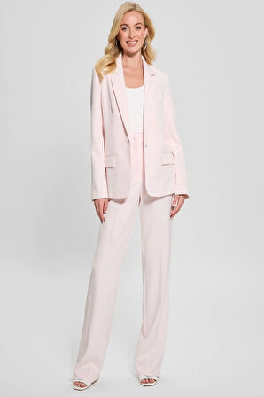 Guess Kadın Eco Solene Pembe Blazer Ceket