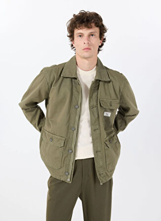 Guess Jeans Standart Haki Erkek Ceket M5RL37WGCV1G8EV GJ PARKA ECO ORG