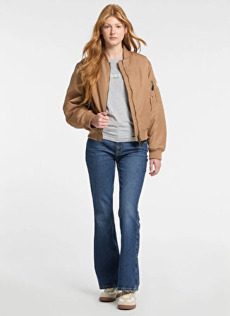 Guess Jeans Yüksek Bel İspanyol Paça Regular Fit Mavi Kadın Denim Pantolon GJ G09 BOOTCUT - ECO REGEN CO RIVER