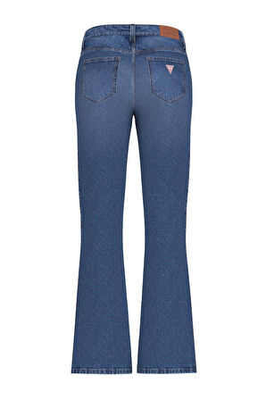 Kadın İspanyol Paça Regular Fit Jean Pantolon - Mavi | 30/30