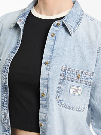 Guess Gj Regular Kadın Çok Renkli Denim Gömlek W5RH37D5M83-GJRV