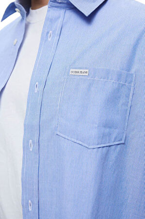 Erkek Regular Fit Pamuklu Gömlek - Mavi | S