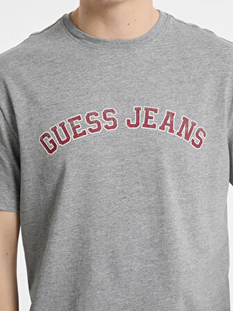 Guess GJ SS CN REG COLLEGIATE TEE Erkek Gri T-shirt M5RI75K8FQ4-H90Z