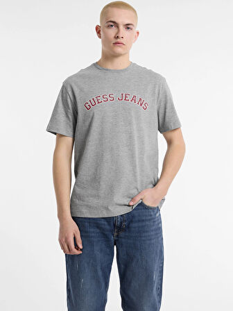 Guess GJ SS CN REG COLLEGIATE TEE Erkek Gri T-shirt M5RI75K8FQ4-H90Z