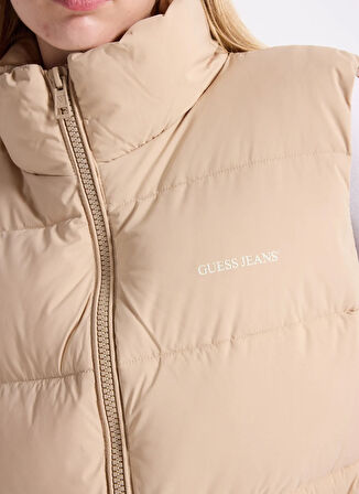 Guess Jeans Bej Kadın Yelek Gj Reg Lenght Kadın Yelek