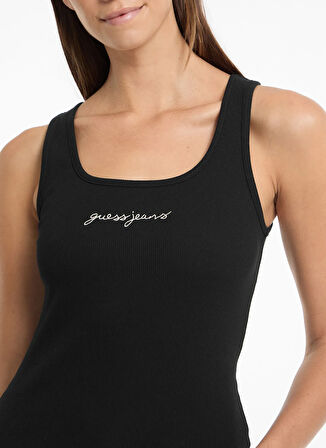 Siyah Kadın Standart Bluz GJ TANK TOP SLIM RIB - ORG CO GUNNA