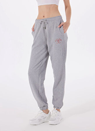 Guess Jeans Yüksek Bel Regular Fit Mavi Kadın Pantolon GJ PANTS ICONIC FLEE - MID ORGANIC