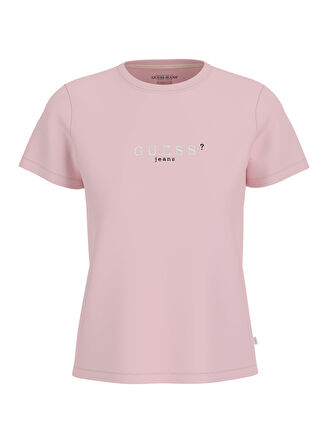 Kadın  GJ SS Cn Regular 3D T-Shirt - Pembe | L