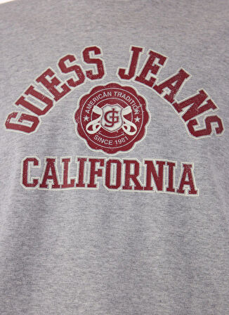 Guess Jeans Mavi Kadın T-Shirt GJ SS CN BOXY PRINTE - ORGANIC COTT