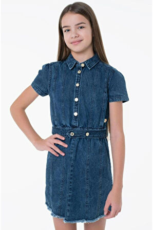 DENIM SS DRESS