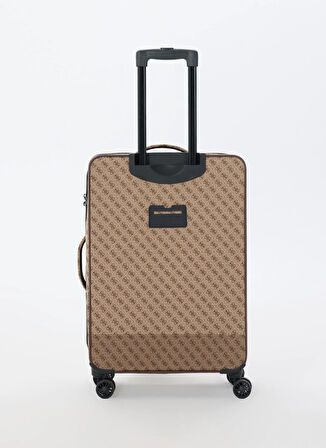 Guess Kahve - Bej Çekçekli Sert Valiz NAPOLI TRAVEL - P1402