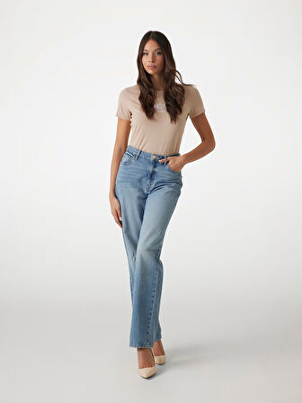 Guess Önü Logolu Kadın T-shirt W5RI19I3Z14