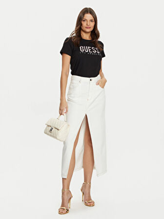 Guess Önü Logolu Kadın T-shirt W5RI19I3Z14