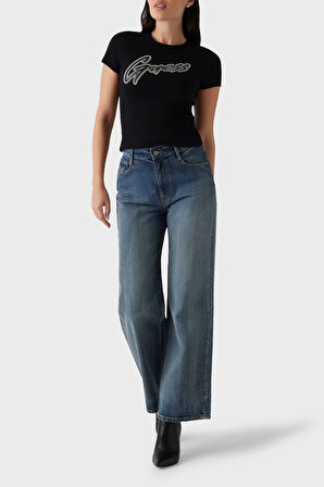 Guess Bayan T Shirt W5RI68 KA0H1 JBLK