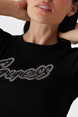 Guess Bayan T Shirt W5RI68 KA0H1 JBLK