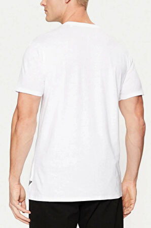 Guess Erkek Beyaz Logolu T-Shirt