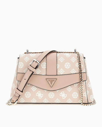 Guess Dorys Convertible Logo Desenli Çapraz Askılı Çanta