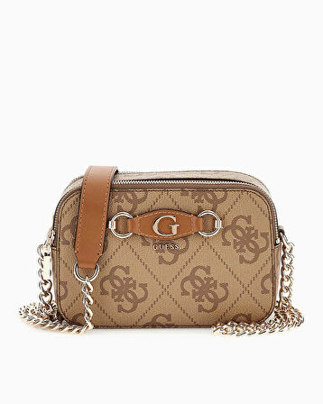 Guess Izzy Monogram Baskılı Camera Bag