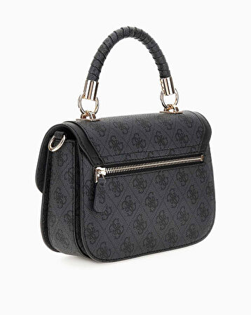 Guess Orlina Handle Flap Monogram Baskılı El Çantası