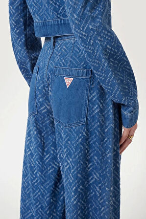 Guess DAKOTA PATCH Kadın Mavi Jeans W5RA1TD5LE1-TKLS