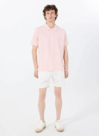 Guess Jeans Desenli Pembe Erkek Polo T-Shirt M4BP29KCJV1G6R4 GJ SS EMBRO LOGO