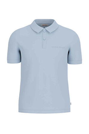 Erkek GJ SS Embro Logo Polo T-Shirt - Açık Mavi | L