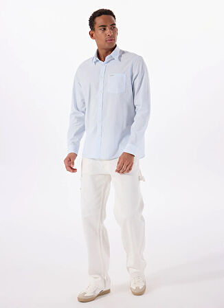 Guess Jeans Regular Fit Mavi Desenli Erkek Gömlek M5RH67WGZ11S76S GJ LS REG POCKET