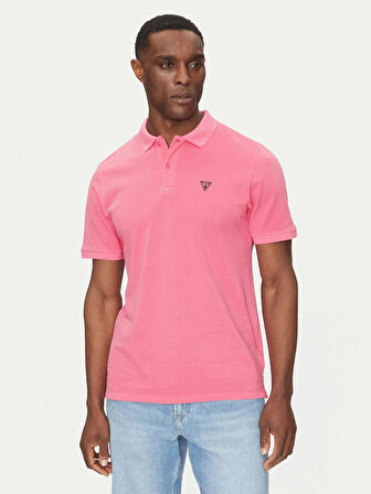 Guess Erkek Pembe Polo Tişört
