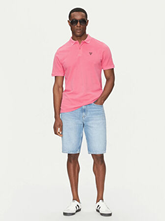Guess Erkek Pembe Polo Tişört