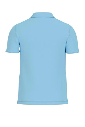 Guess Erkek Mavi Basic Polo Tişört