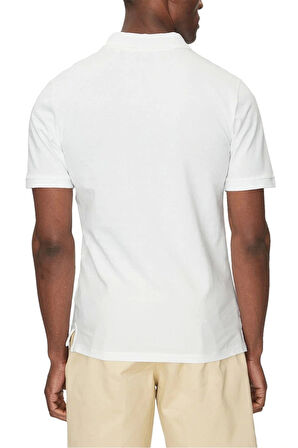 Guess Erkek Beyaz Basic Polo Tişört