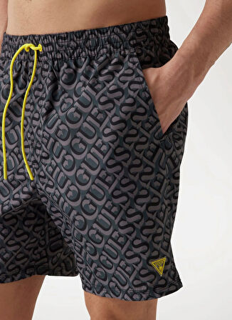 Guess Gri Erkek Şort Mayo SWIMTRUNK MEDIUM GUE