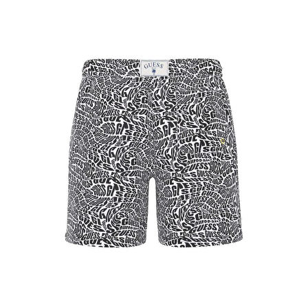 Guess Swımtrunk Medıum Dıstorted 100 Erkek Siyah Şort F5GT04WG2D2-PJ0V
