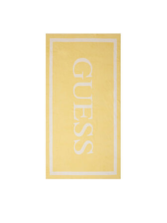 Guess Kadın Sarı Jakarlı Çerçeveli Plaj Havlusu