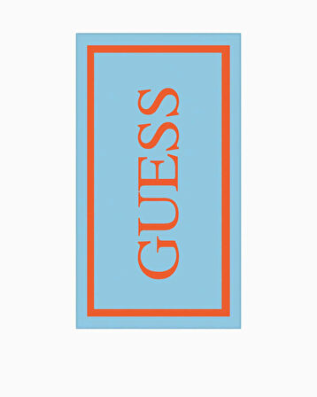 Guess Jacquard Frame Plaj Havlusu