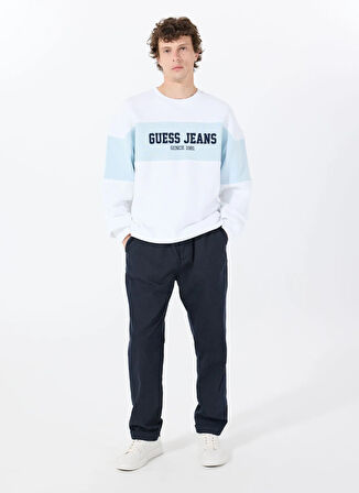Guess Normal Bel Slim Fit Lacivert Erkek Chino Pantolon M5RB79WGXY1G7V2 AXEL CO POLY NOVA