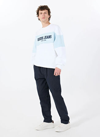 Guess Normal Bel Slim Fit Lacivert Erkek Chino Pantolon M5RB79WGXY1G7V2 AXEL CO POLY NOVA