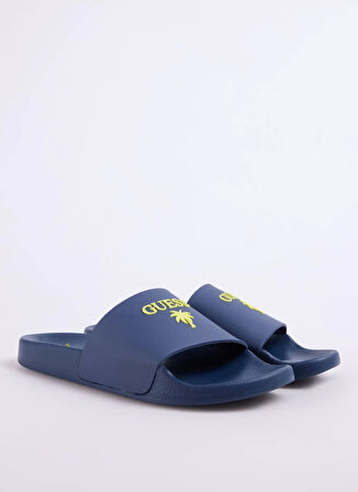Guess Lacivert Erkek Plaj Terliği SLIDES PALMA