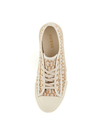 Guess Krem Kadın Sneaker FLPCARFAL12-GOLD