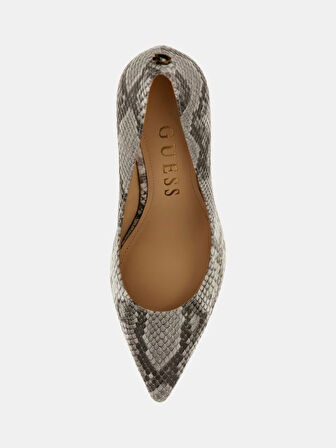 Guess Dabbey Piton Desenli Kadın Topuklu Ayakkabı FLPDB4ELE08
