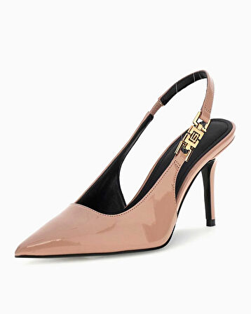 Guess Nassha Rugan Logo Detaylı Topuklu Stiletto