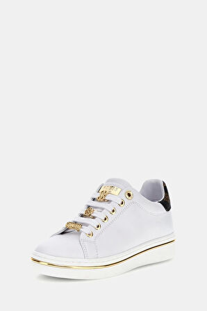 Guess Kadın Beyaz Stasey 4G Logolu Sneaker