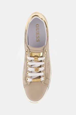 Guess Kadın Bej Stasey 4G Logolu Sneaker