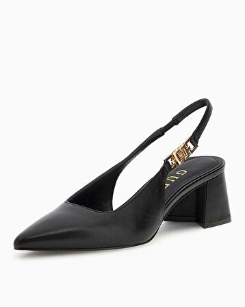 Guess Zabela3 Logo Detaylı Kalın Topuklu Stiletto