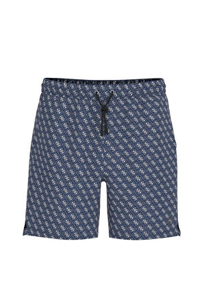 Guess SWIMTRUNK MEDIUM WILD PALMS Erkek Mavi Mayo F5GT08WH3Z0-P7WU