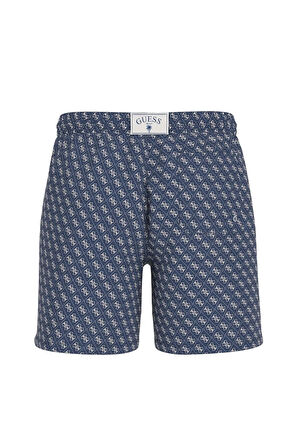 Guess SWIMTRUNK MEDIUM WILD PALMS Erkek Mavi Mayo F5GT08WH3Z0-P7WU